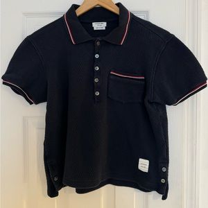 Thom Browne size small navy Polo.